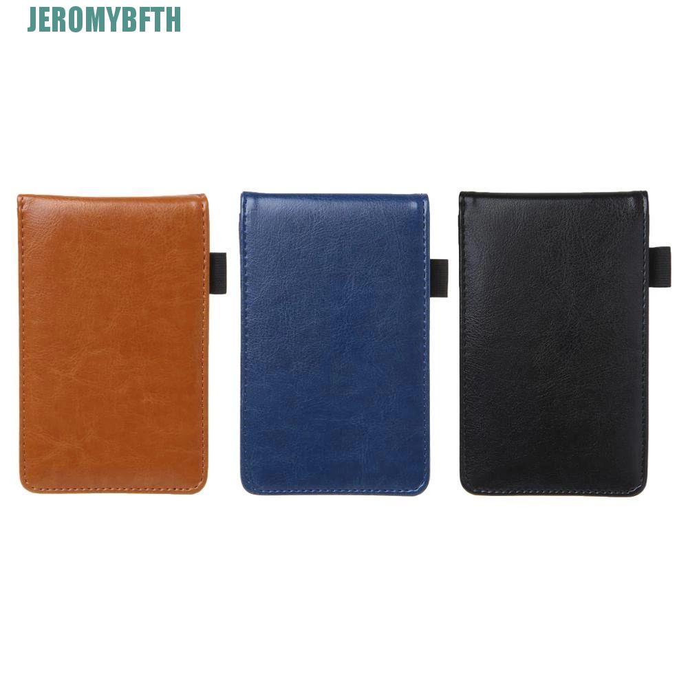 JEROMYBF Mini Notepad Memo Pads สํานักงานเครื่องเขียนมัลติฟังก์ชั่นปกหนังขนาดเล็ก A7 Notebook
