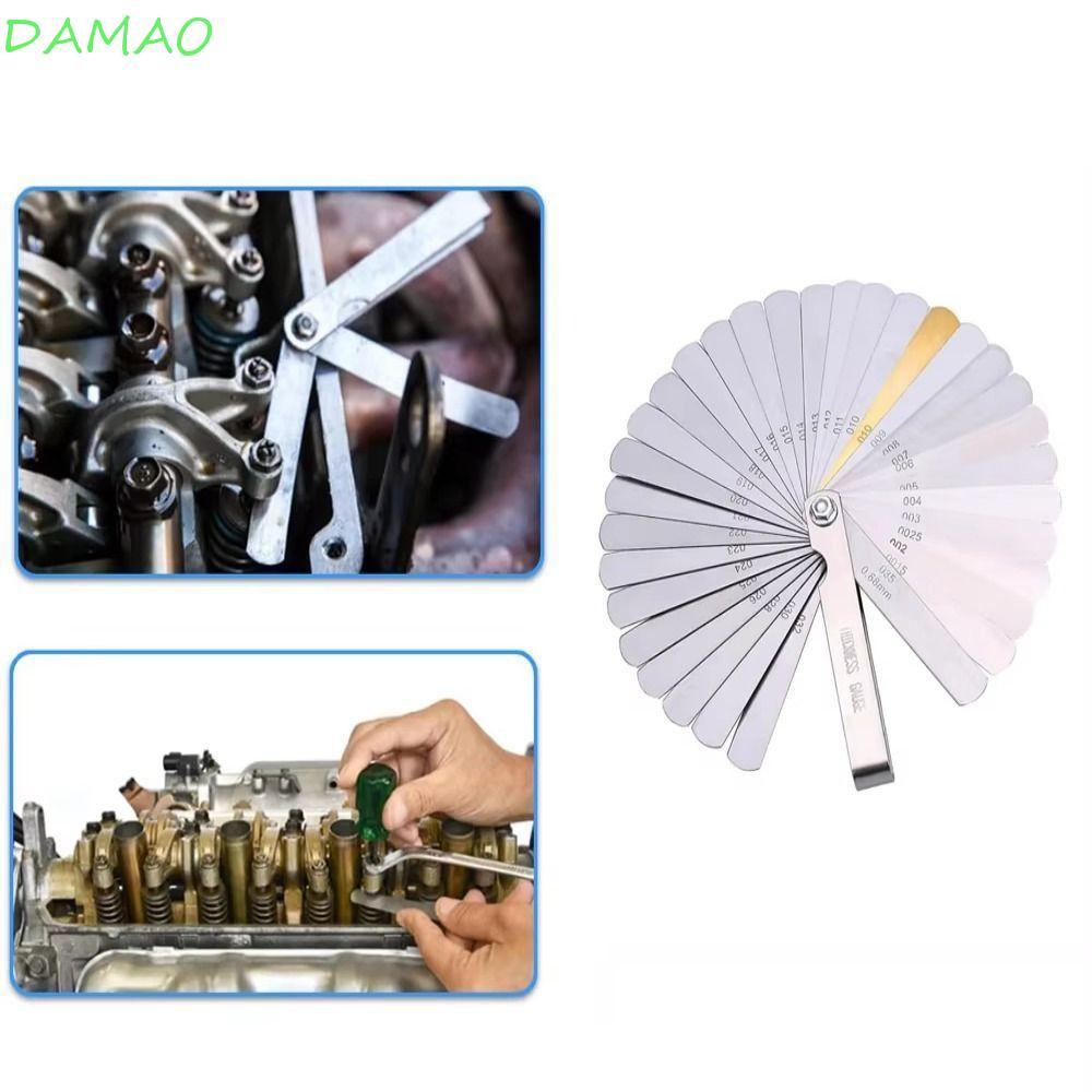 ชุดเกจวัดฟีลเลอร์ DAMAO, ชุดเกจวัดความหนาขนาดเมตริก, ชุด Dual Marked Standard SAE Probe Gap Valve วัดความหนาวาล์ว