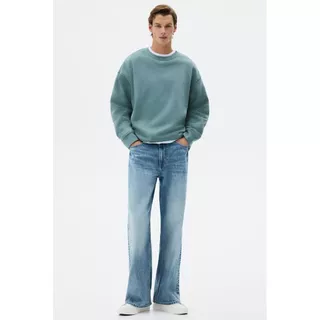 H&M(เอชแอนด์เอ็ม) เสื้อสเวตเตอร์แบบหลวมพอดี Men Loose Fit Sweatshirt 1308076_7