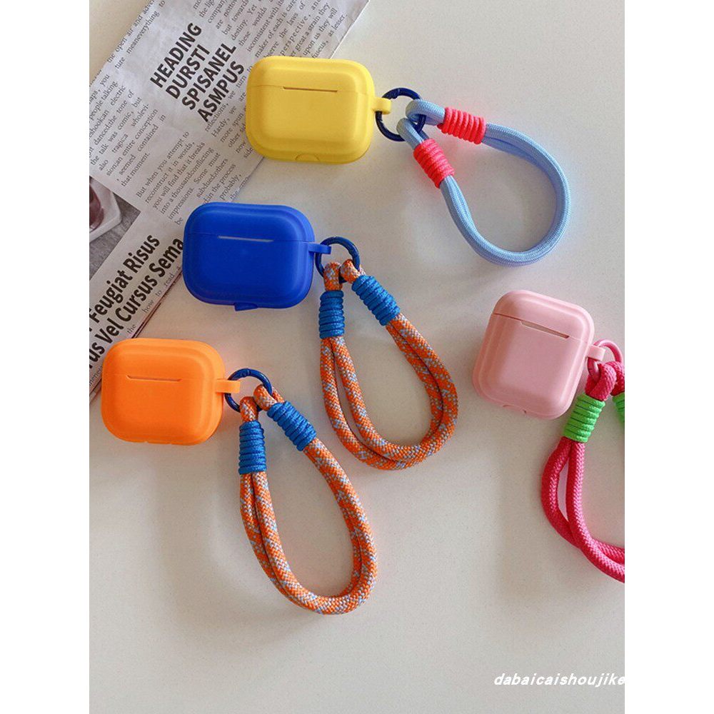 ซิลิโคนสีทึบเรียบง่ายเหมาะสําหรับ airpods4 เคสป้องกันหญิง pro รุ่นที่สอง airpodspro2 เคสหูฟังสไตล์ให