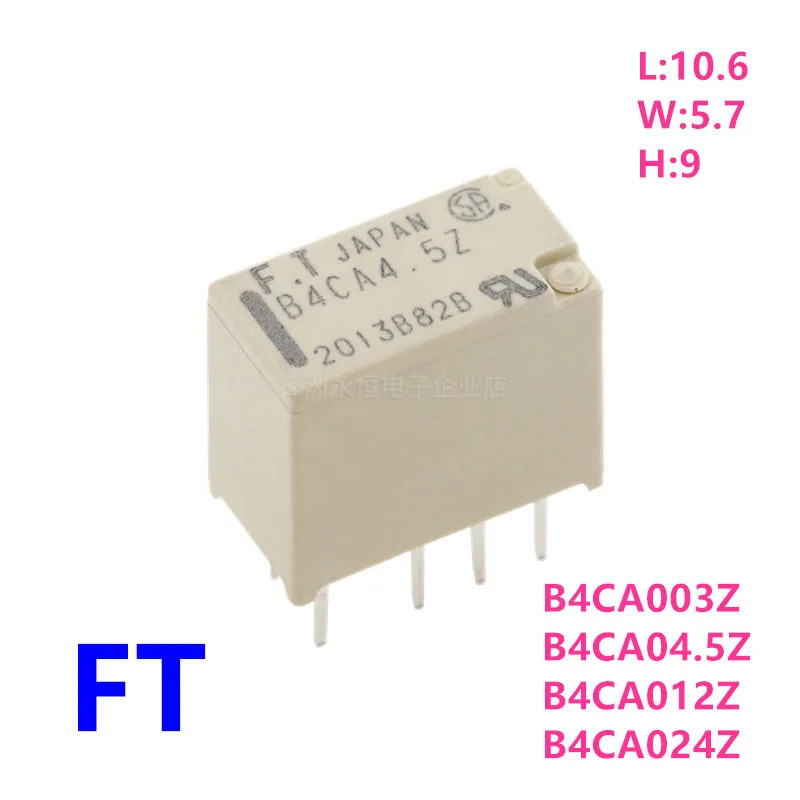 5 ชิ้นใหม่ Original FT FTR- B4CA003Z B4CA4.5Z B4CA012Z B4CA024Z 1A 8PIN 3V 4.5V 12V 24V สัญญาณรีเลย์