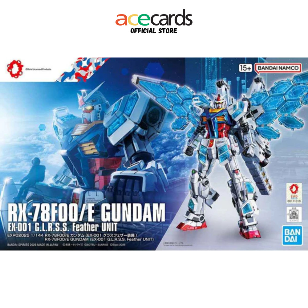 Gunpla HG 1/144 RX-78F00/E กันดั้ม (EX-001 GLS อุปกรณ์ขนนก)