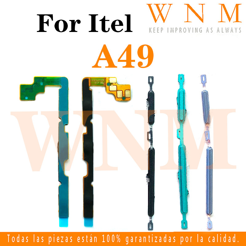 สําหรับ Itel A49 A661 A661L ปุ่ม flex บน/ปิดปุ่มสวิทช์ด้านข้าง Key Volume Up Down Flex สายโทรศัพท์มื