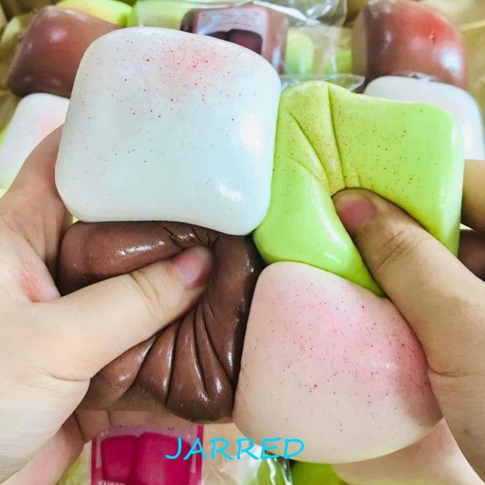 JARRED ขนมปัง Squishy ของเล่น, ช้า Rising Hand Relax Toast Sensory ของเล่น, ของขวัญเด็ก Pinch Calming จําลอง Fidget ขนมปังเด็ก