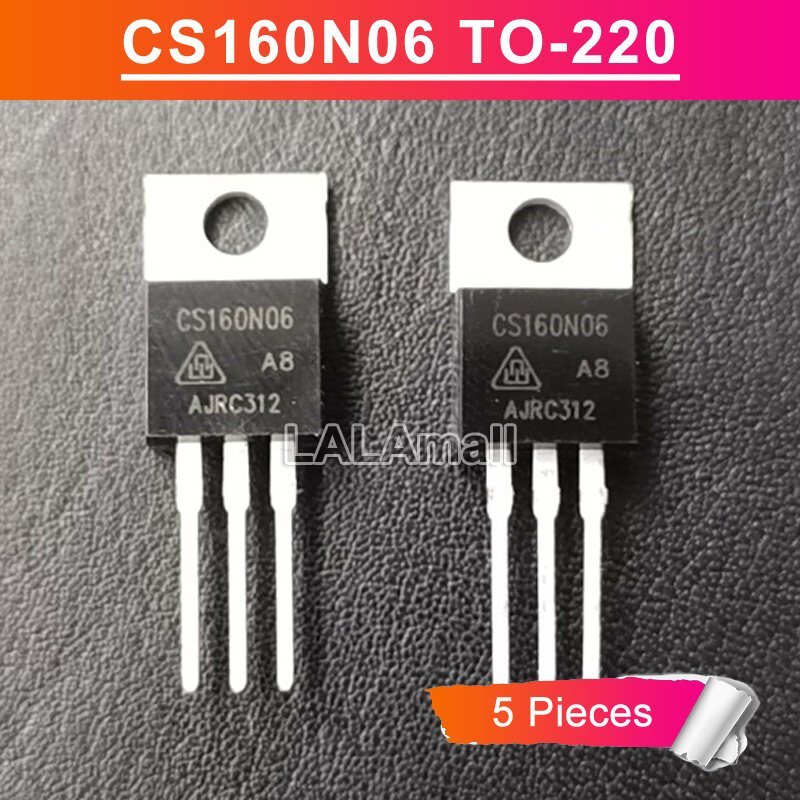 5 ชิ้น CS160N06 TO-220 60V/160A N-channel MOSFET ทรานซิสเตอร์ใหม่เดิม