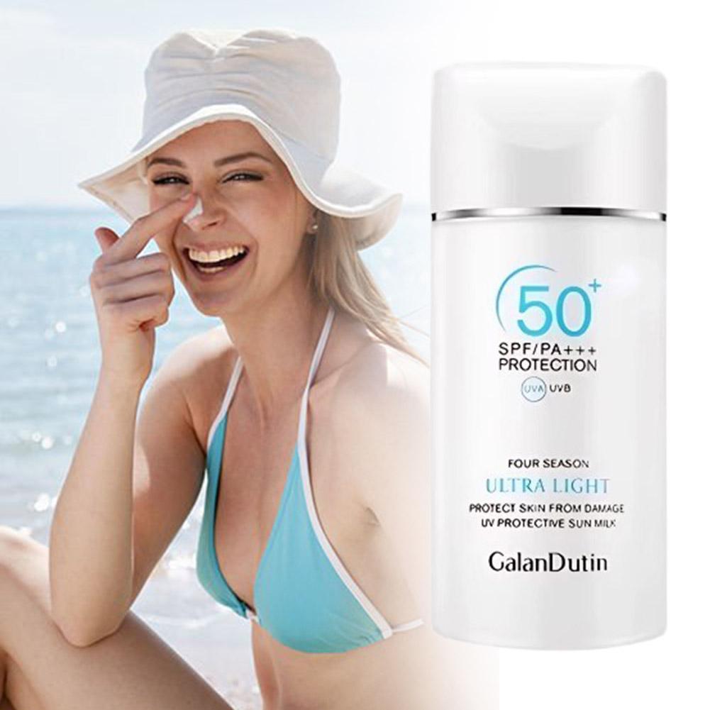 ซื้อ 1 แถม 1Summer Sunscreen SPF50+ Waterproof Sweatproof High Protection Sun Isolation