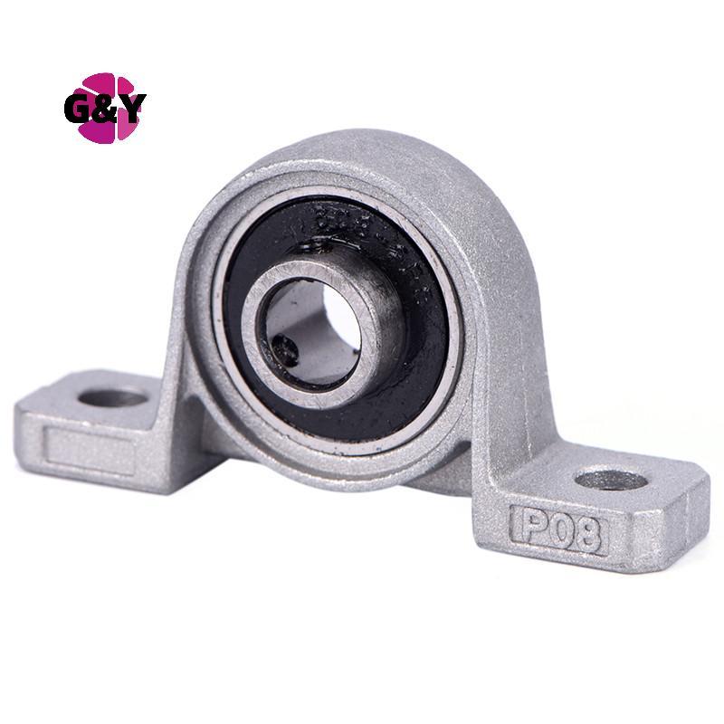 G&Y สังกะสีอัลลอยด์เส้นผ่านศูนย์กลาง 8 มม. Bore Ball Bearing Pillow Blo Mounted Support KP08