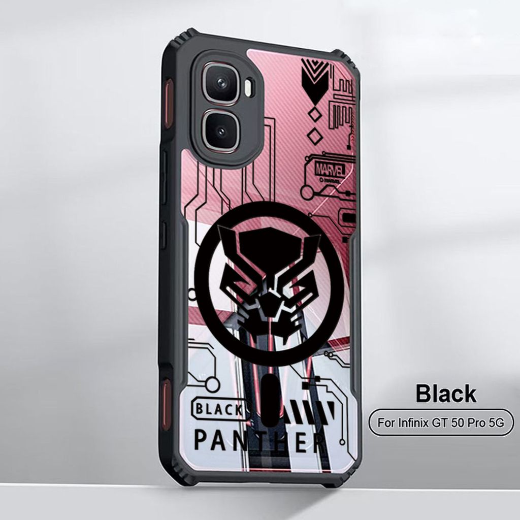 อะคริลิคเคสโทรศัพท์สําหรับ infinix GT 50 Pro กรณี infinix GT 30 20 10 Pro Plus 5G 5G + พร้อมรูปแบบหรูหรา Ultrathin กรอบสีดํา Tough ScratchProof ฝาครอบป้องกัน F07-10