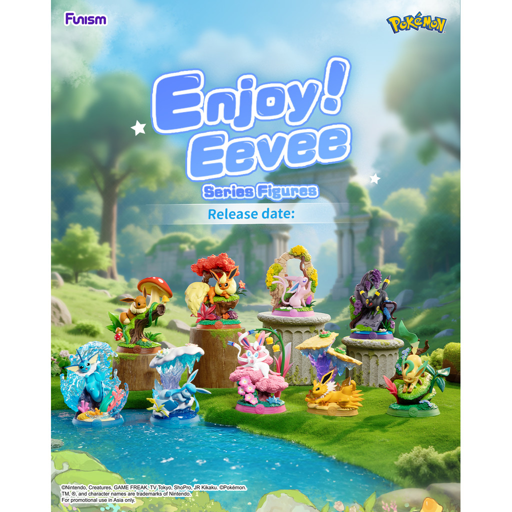FUNISM โปเกมอน สนุก! Eevee Series กล่องตาบอดรูปแฟชั่นกล่องตาบอดรูปรุ่นของเล่นเคลื่อนย้ายได้ของขวัญวันเกิด