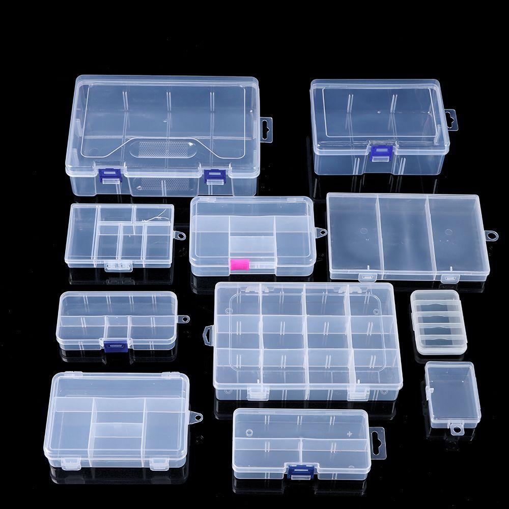 COLLATRESSQQ Storage Box Plastic Home Organization Square Pill Storage Supply