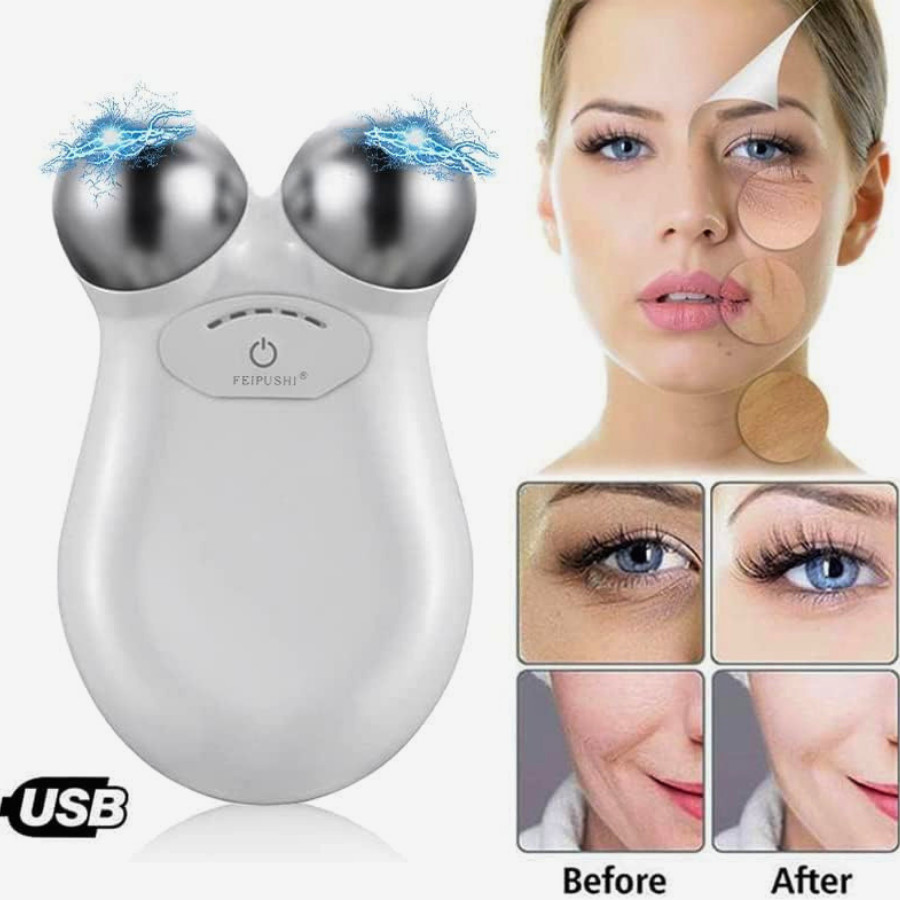 V Face Mini Ems Facial Lifting เครื่องนวดหน้า กระชับผิว ช่วยยกกระชับและลดริ้วรอย อุปกรณ์นวด ส่งด่วน