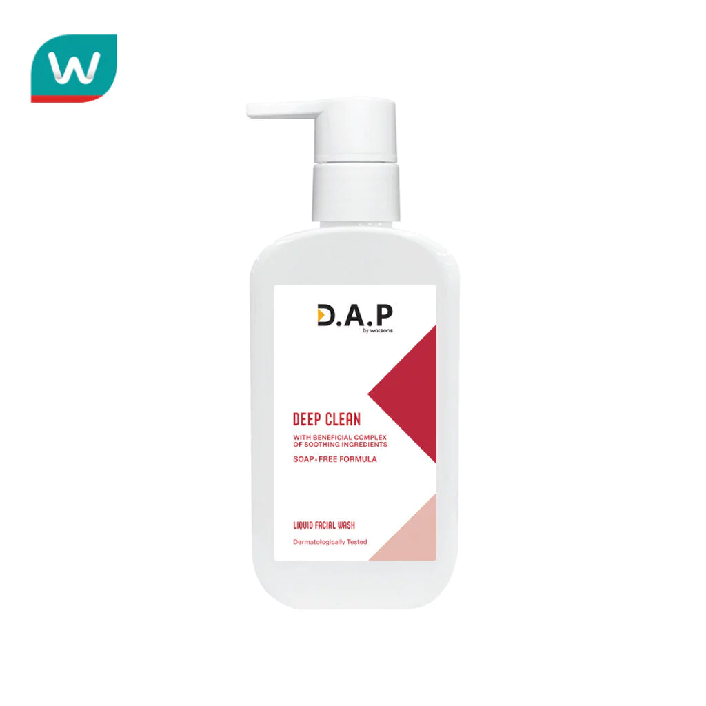Dermaction Plus by Watsons ดี เอ พี บาย วัตสัน ดีพ คลีน ลิควิด เฟเชียล วอช 150มล.