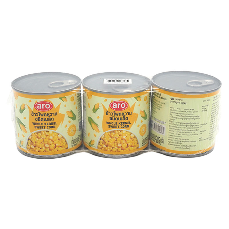 เอโร่ ข้าวโพดหวาน 340 ก. x 3 (ARO Sweet Corn 340 g x 3)