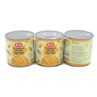 เอโร่ ข้าวโพดหวาน 340 ก. x 3 (ARO Sweet Corn 340 g x 3)