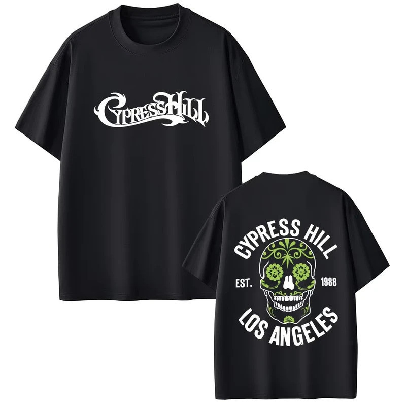 Rapper Cypress Hill T-shirt Skeleton Graphic
