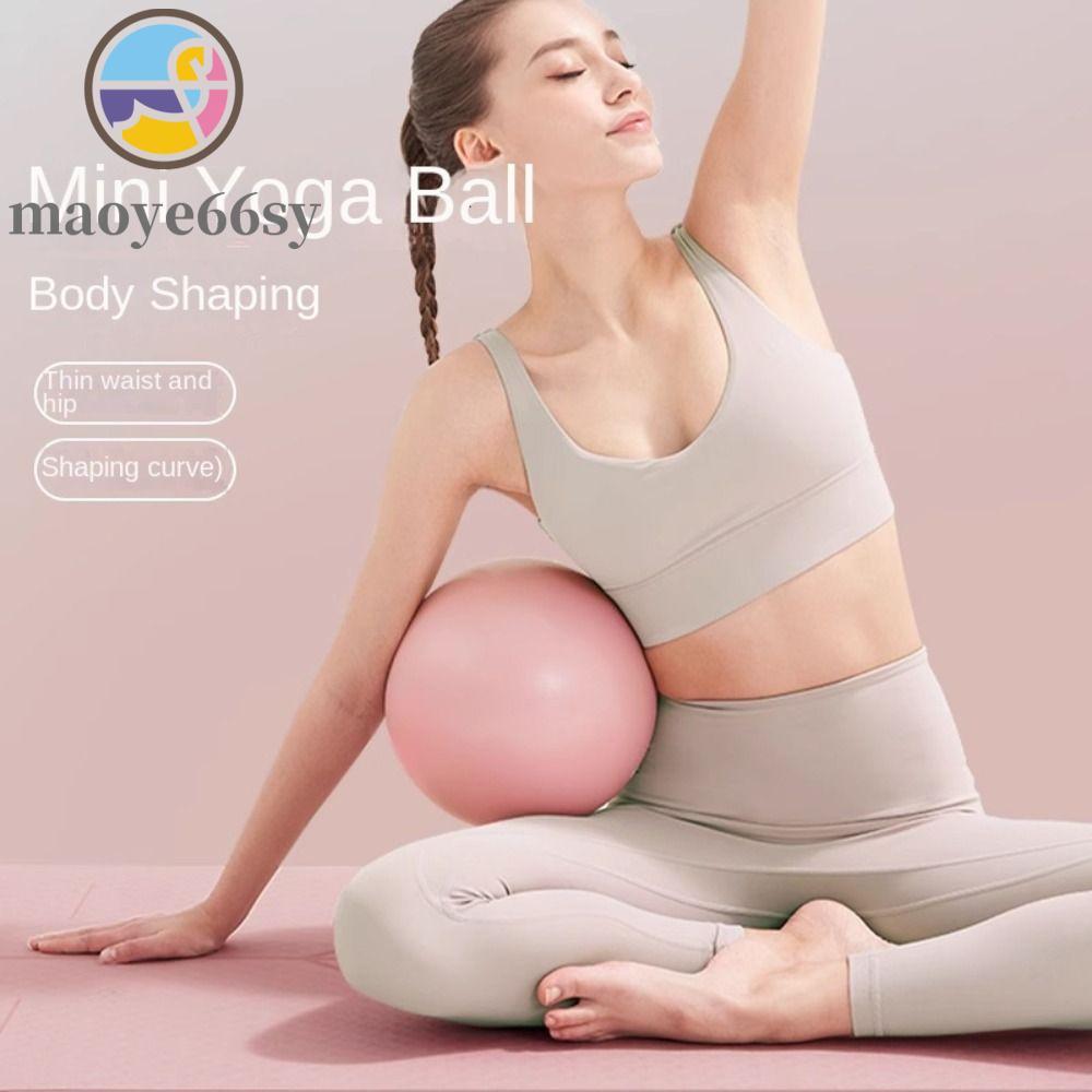 MAOYE66SY ลูกบอลโยคะ, 25 ซม.มินิออกกําลังกายพิลาทิส Ball, Balance Ball หนา Anti Burst PVC โยคะฟิตเนส