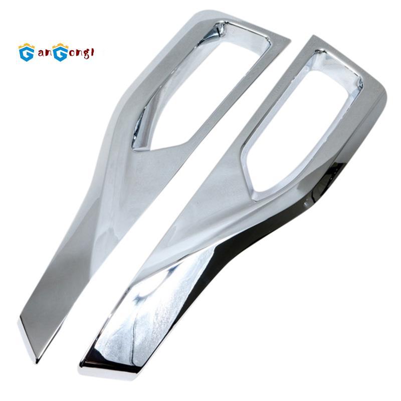 [gangong1] สําหรับ Leaf ZE1 2018 2019 2020 2021 2022 Chrome ด้านหน้าหมอกโคมไฟฝาครอบ Trim Foglight Be