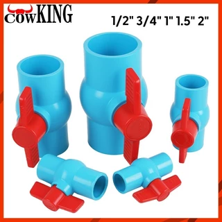 COW KING บอลวาล์ว PVC แข็งแรง ทนทาน ขนาด 1/2", 3/4", 1", 1.5", 2" บอลวาล์ว ก๊อก วาล์ว บอลวาล์ว PVC BuildCore