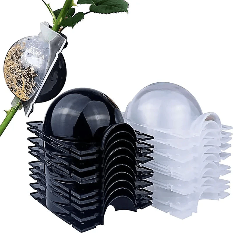 รุ่นใหมพร้อมส่ง หนากว่าเดิม ตุ้มตอนกิ่ง(เกรดA) ตุ้มตอนกิ่งพลาสติก ลูกบอลตอนกิ่ง ขยายพันธุ์พืช ตอนกิ่ง ตอนต้นไม้