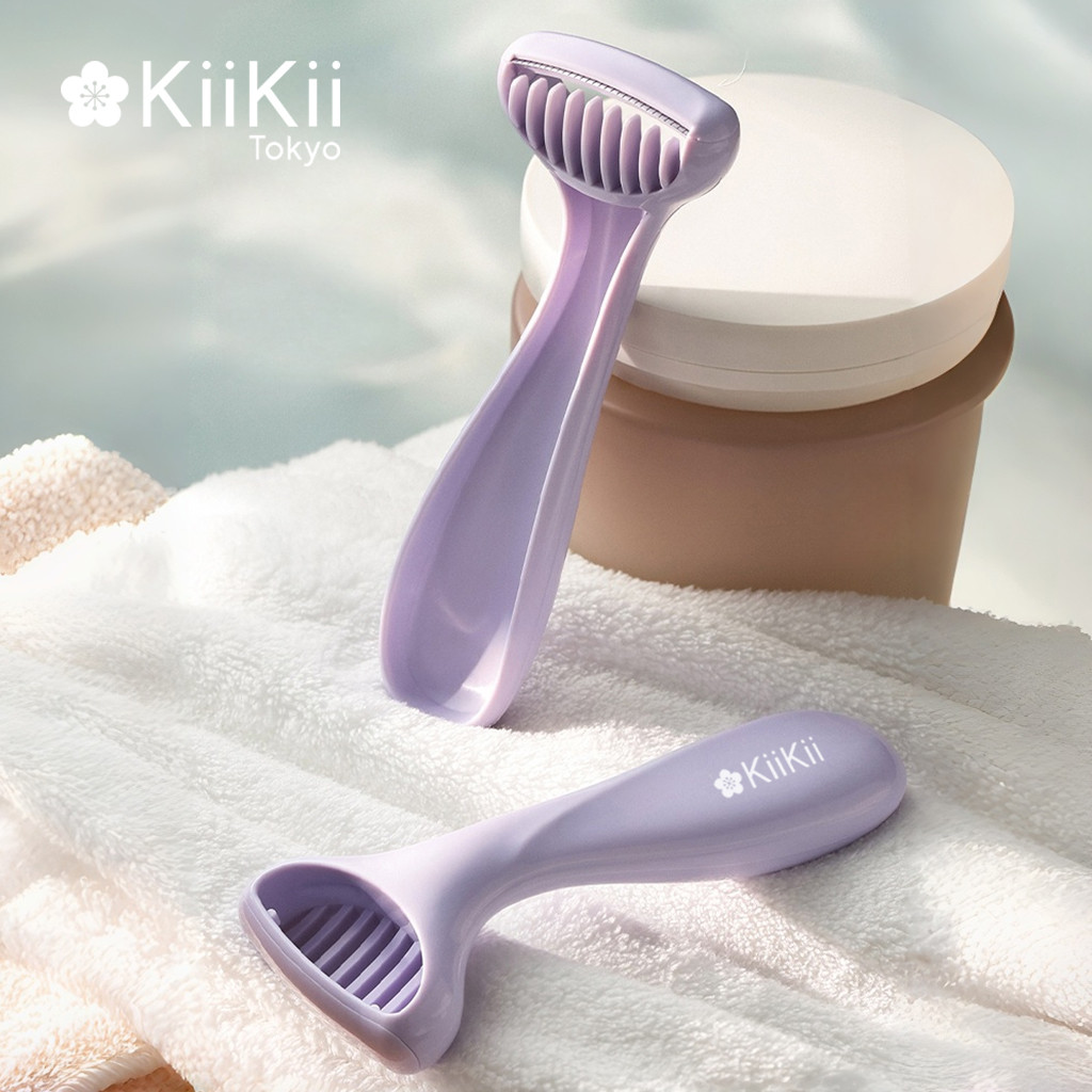 KiiKii Beauty มีดโกนรักแร้และขา แบบปากกว้าง โกนลื่นไม่สะดุด เหมาะกับผิวบอบบาง ใช้สะดวก