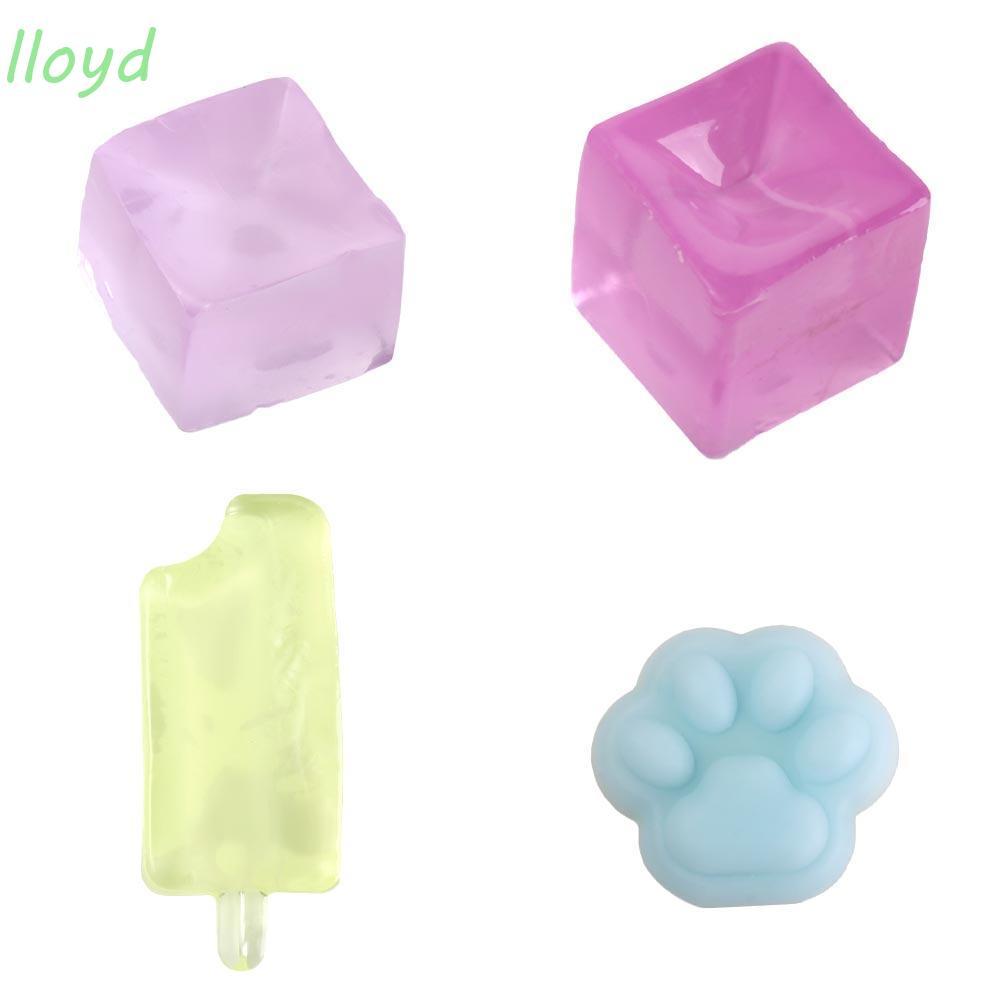 LLOYD ของเล่นบีบคลายเครียดลายอุ้งเท้าแมว ก้อนน้ําแข็งใสสไตล์คาวาอี้ น่ารัก เหมาะเป็นของขวัญวันเกิด