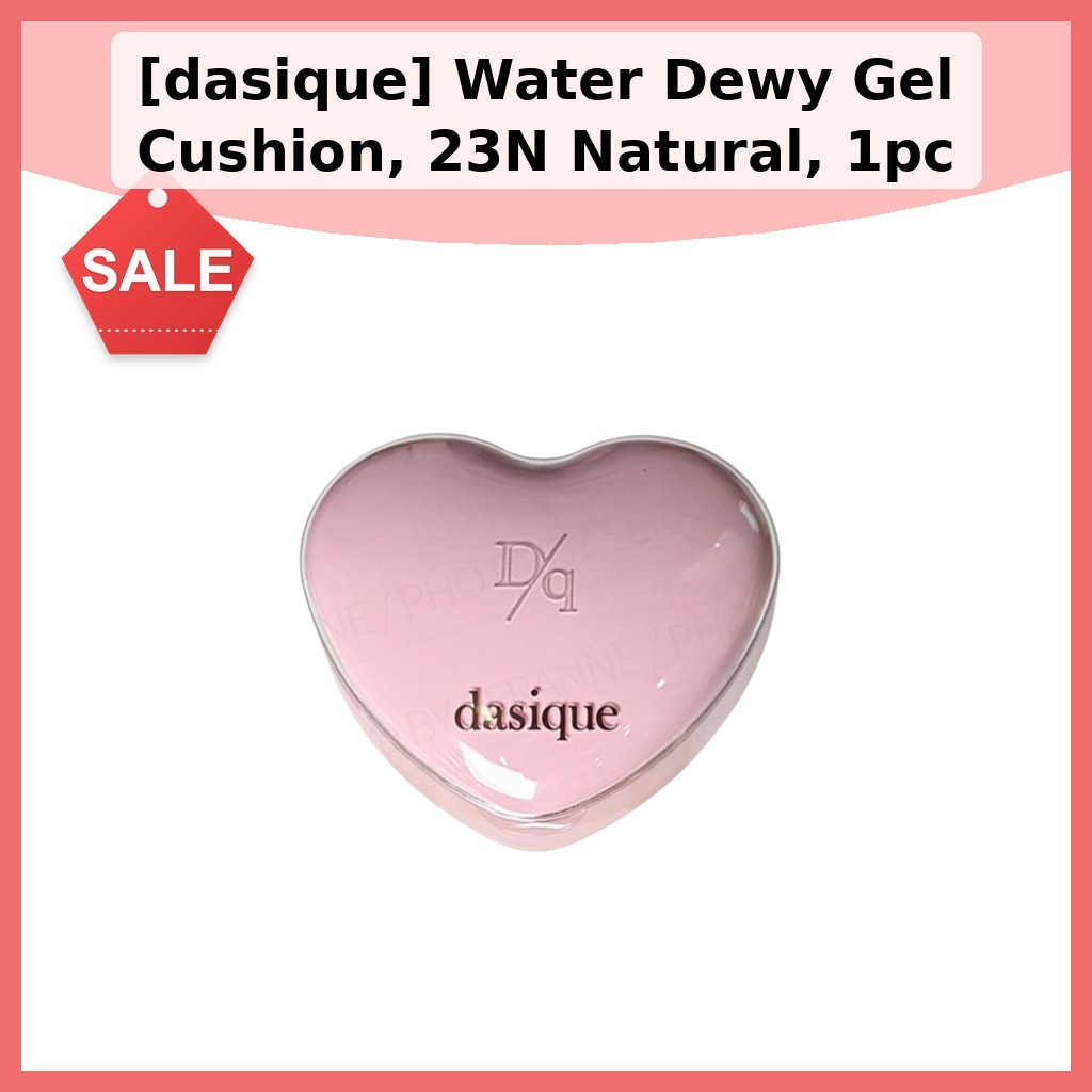 [dasique] Water Dewy Gel Cushion, 23N Natural, 1pc / Korean Gel Cushion / Dewy Finish / Heart Editio