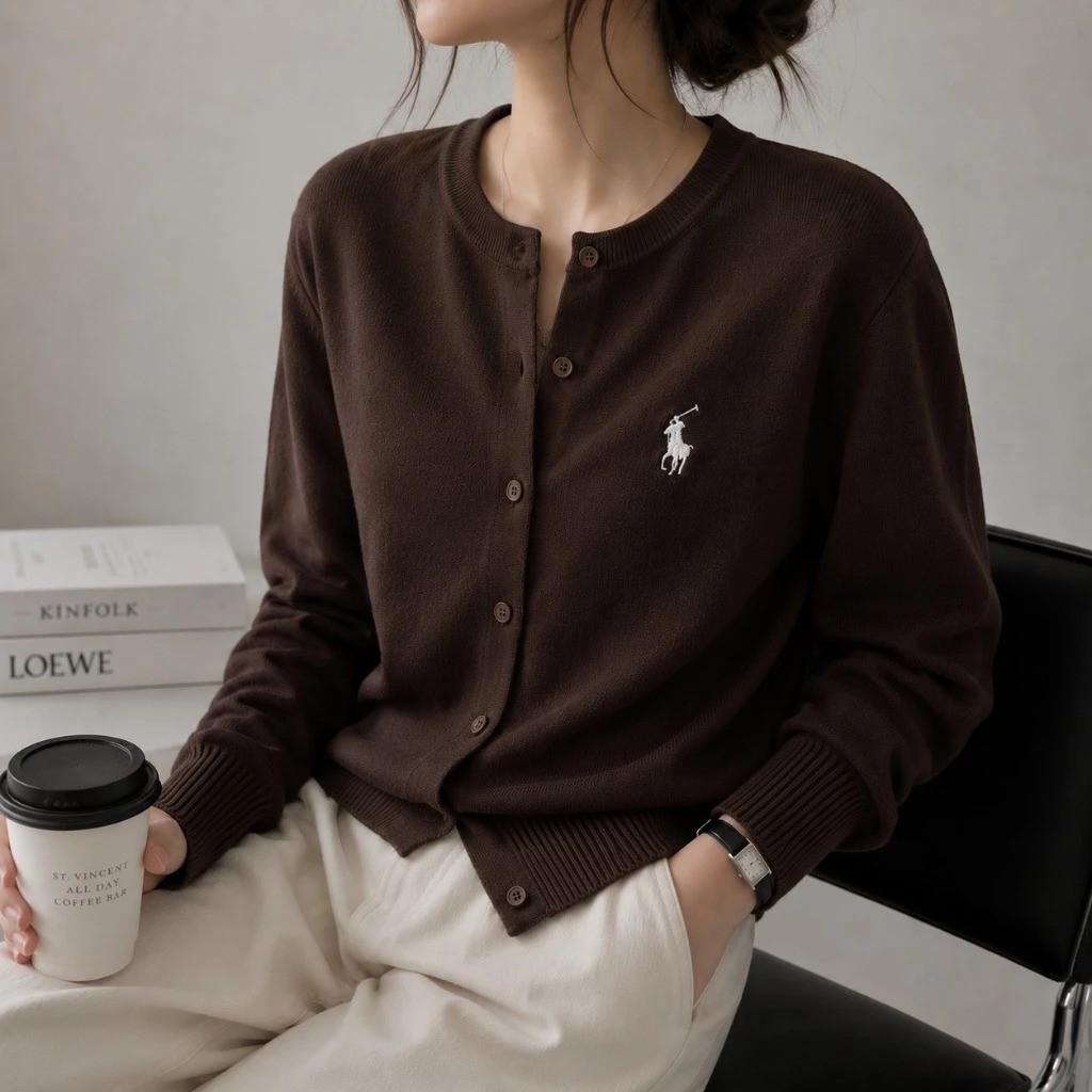 ZERAX - ZER CARDI ZAVIA ELEGANT HORSE EMBROIDERY สําหรับผู้หญิง / LOPLO CARDI / CARDIGAN สไตล์เกาหลี