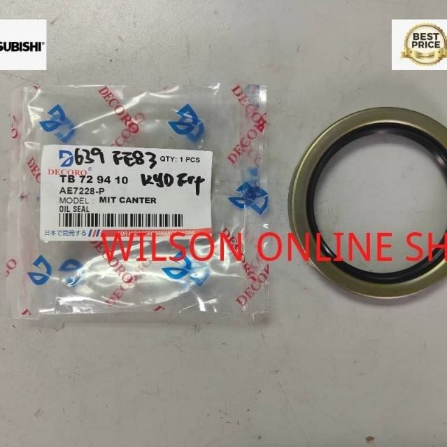 Decoro/NOK JAPAN Mitsubishi Canter FE83 FE85 FE637 FE638 ดุมล้อหน้าซีลน้ํามัน