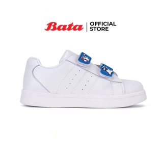 Bata บาจา รองเท้านักเรียนพละ ช่วงอายุ 5 - 9 ปี สายปรับระดับได้ สำหรับเด็กผู้ชาย รุ่น Galaxy สีขาว รหัส 3411902