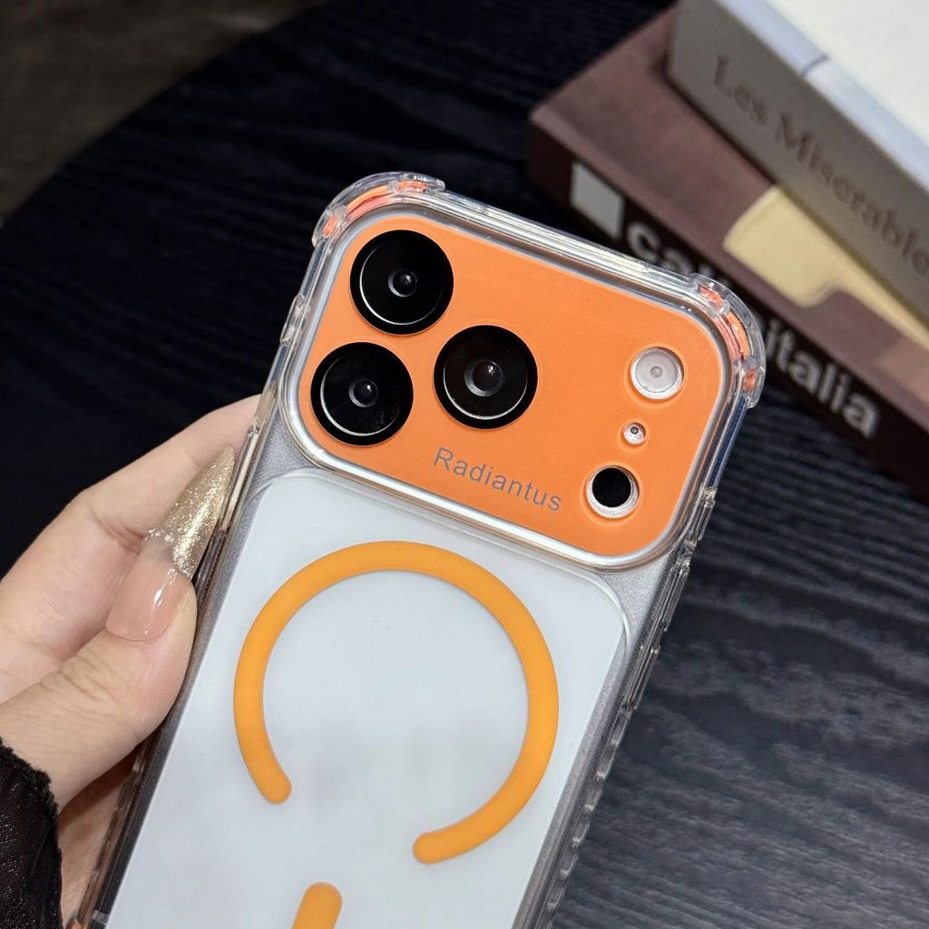 เคสโปร่งใสแม่เหล็กบางเฉียบสําหรับ ไอโฟน 17 16 14 13 12 11 15 มือโปร สูงสุด บวก กับหน้าต่างขนาดใหญ่ทั้งหมดสี่มุมสําหรับโปร่งใสป้