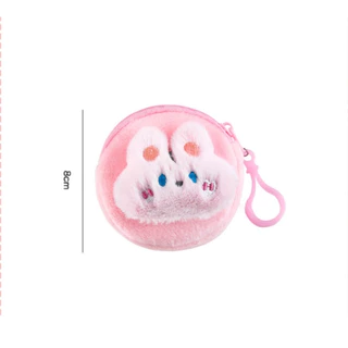 B-691 กระเป๋าสตางค์ ใส่ของใช้ ของจุ๊กจิ๊ก ลายกระตูนน่ารักขนนุ่ม 8cm
