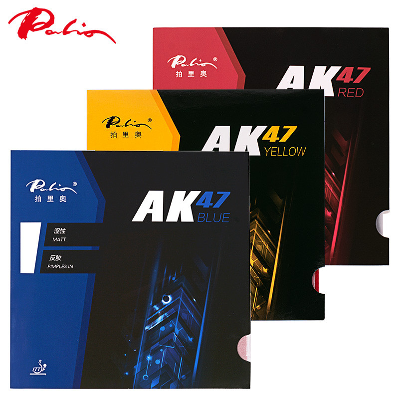 Original PALIO AK47 RED / AK BLUE / AK47 สีเหลืองยางปิงปองพร้อมฟองน้ําปิงปอง