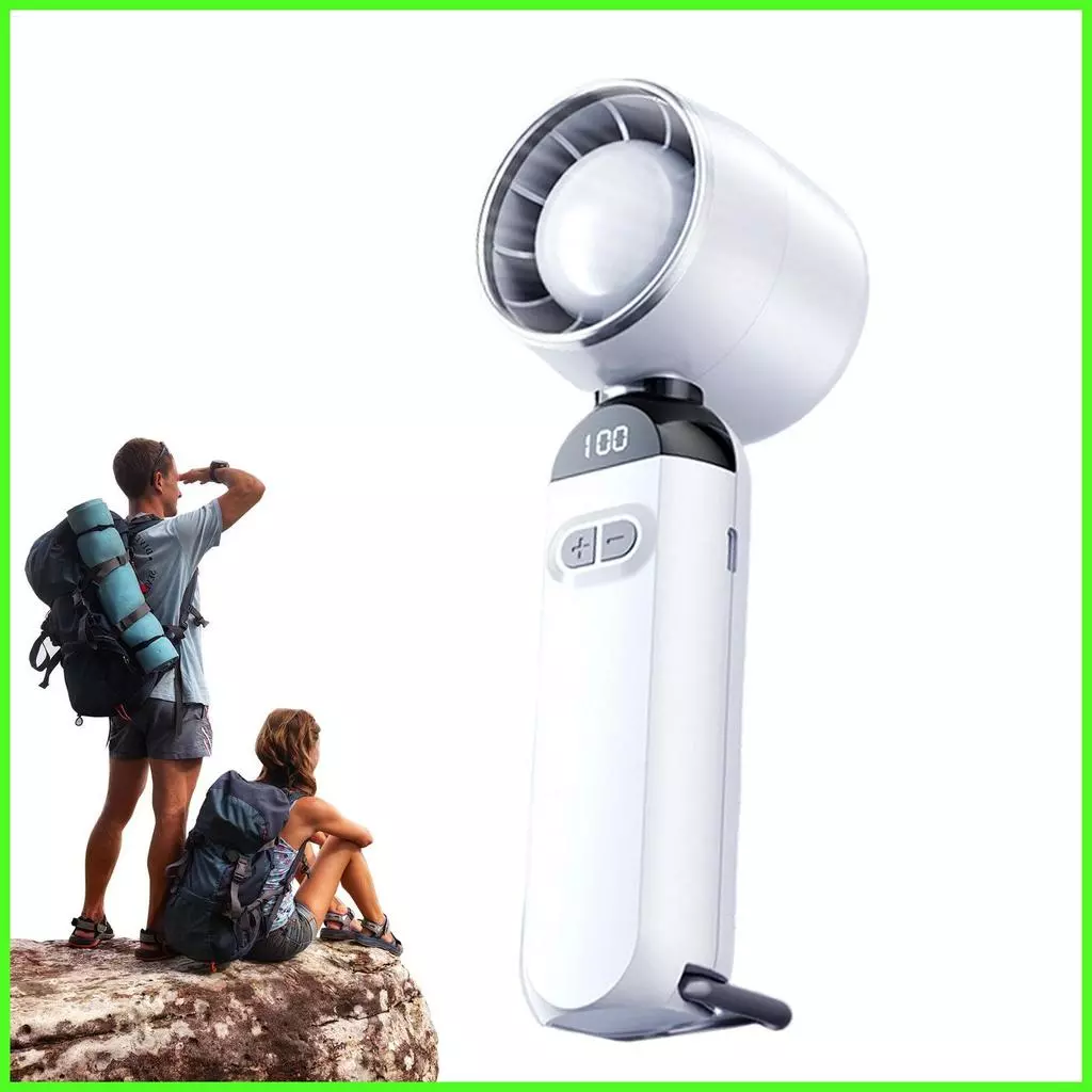 พัดลมพกพา Bladeless 100 Speed ชาร์จไฟได้ สำหรับแคมป์ปิ้ง chunimmy