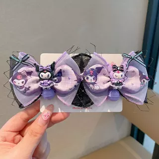 Sanrio Bow กิ๊บติดผมน่ารัก Baby Melody Kuromi Bell คู่คลิป