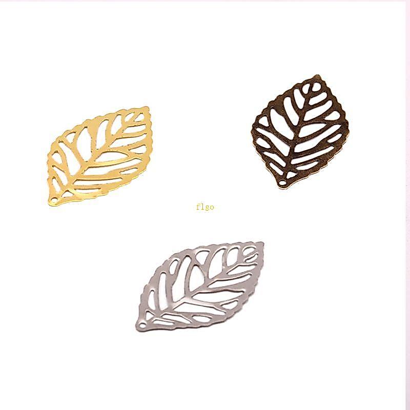 ชิ้นส่วนเครื่องประดับ DIY 100 ชิ้น กรอบเปล่า charm สีทองและเงิน สำหรับทำสร้อยคอยูวีเรซิ่น