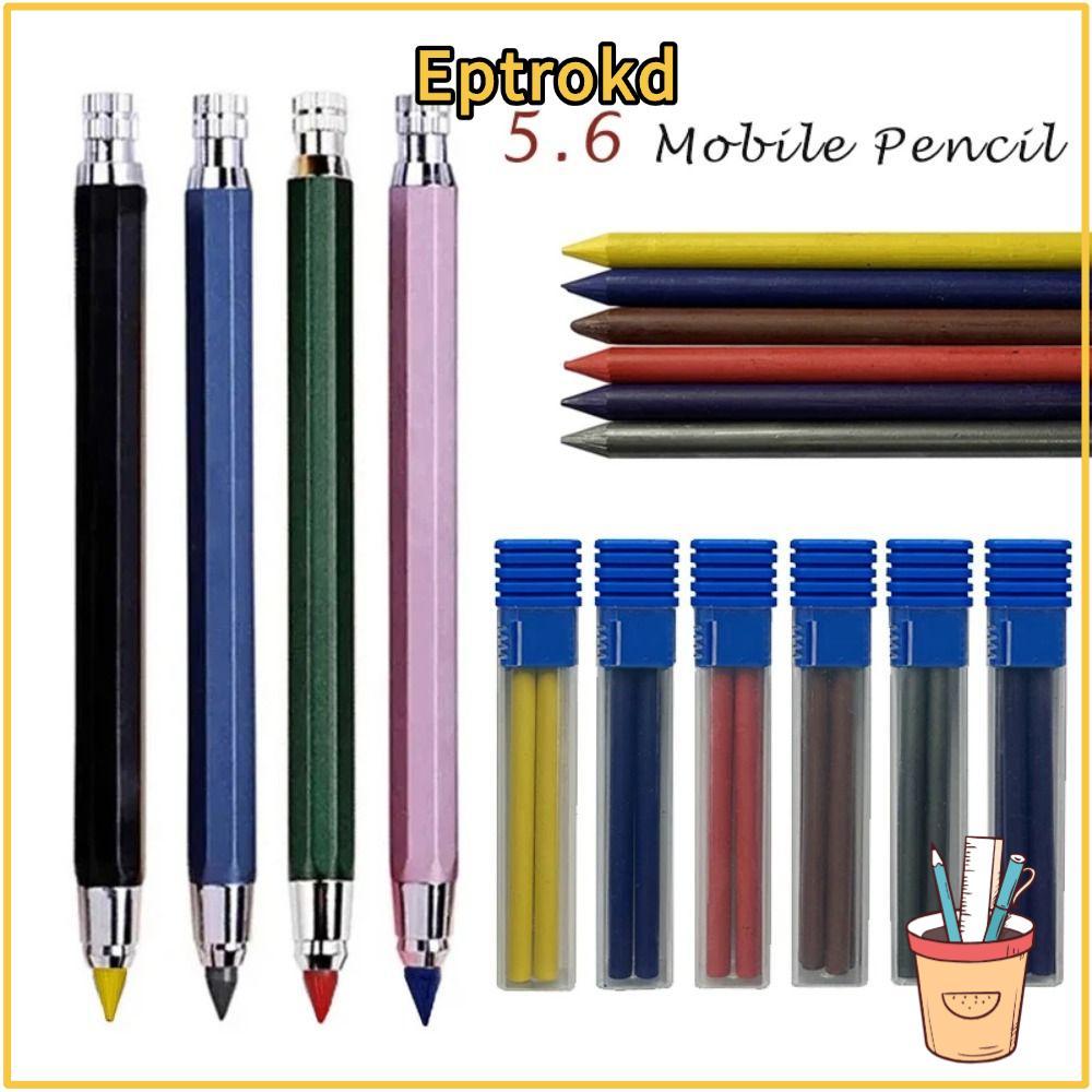 EPTRO ดินสอกด,วาดเขียนเครื่องมือโลหะดินสออัตโนมัติ, Creative 2B/4B/6B/8B ดินสอเติม Sketch การออกแบบก