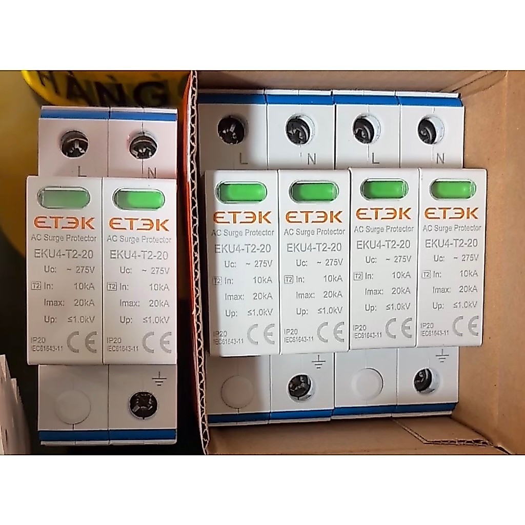 ป้องกันไฟกระชาก SPD AC ETEK 1 Phase - QUOCTEPV