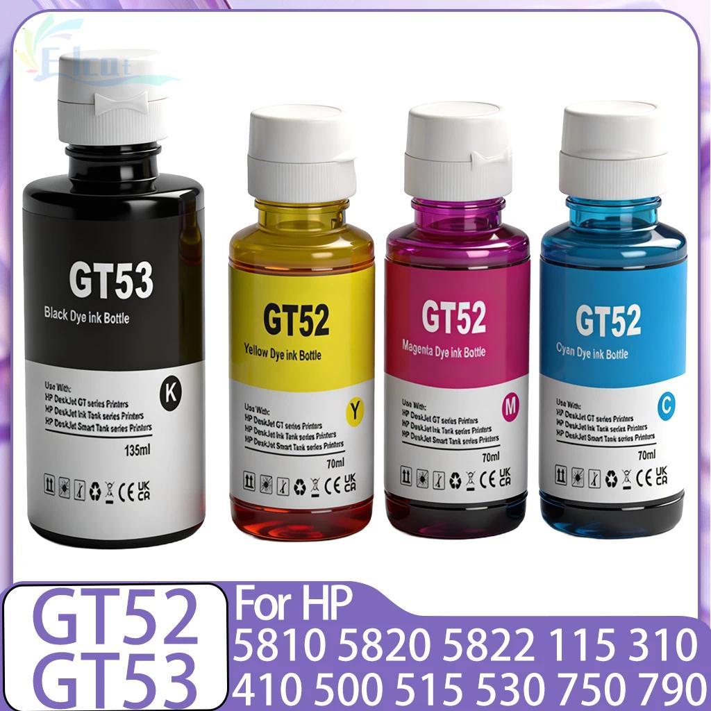 GT52 GT53 Refill Ink For HP GT51 GT52 GT53 For HP 115 118 310 410 415 500 515 518 530 750 790 GT5810