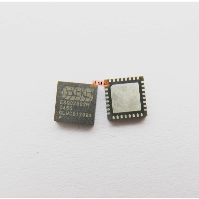 2pcs Spot ES9028Q2M ES9038 ชิปถอดรหัสเสียง DAC ประสิทธิภาพสูงเสียงสเตอริโอ IC