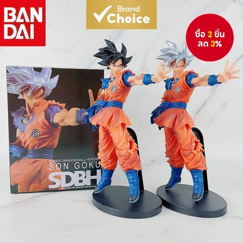 Bandai 24ซม. อนิเมะ Dragon Ball ฟิกเกอร์ Son Goku ฟิกเกอร์ซุปเปอร์ไซย่า โมเดลปั้นรูป PVC คอลเลคชั่น ตกแต่งเดสก์ท็อป ฟิกเกอร์แอคชั่น ของขวัญเด็ก