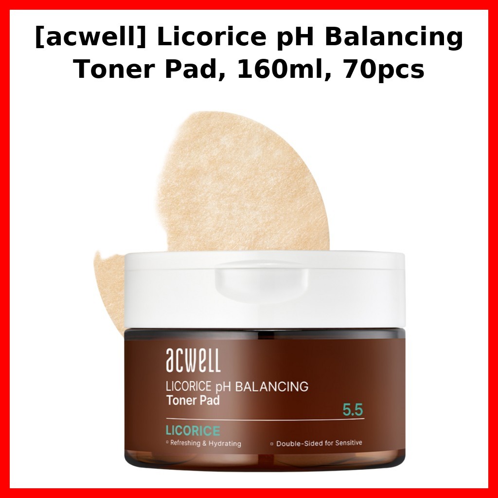 [acwell] Licorice pH Balancing Toner Pad, 160ml, 70pcs / Korean Toner Pad / สูตรขัดผิวโดย Daonmarket