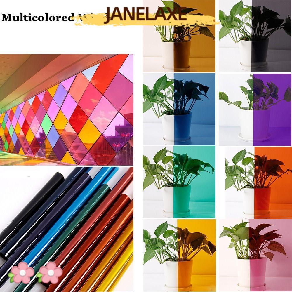 JANELAXE932JN ฟิล์มหน้าต่างสําหรับ Home Office Store Self Adhesive PET Tint