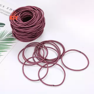 EZY 100 ชิ้นหญิงสาวยางรัดผมผูกเชือกยืดหยุ่น Hairband ผู้ถือผมหางม้า s Scrunchies ใหม่