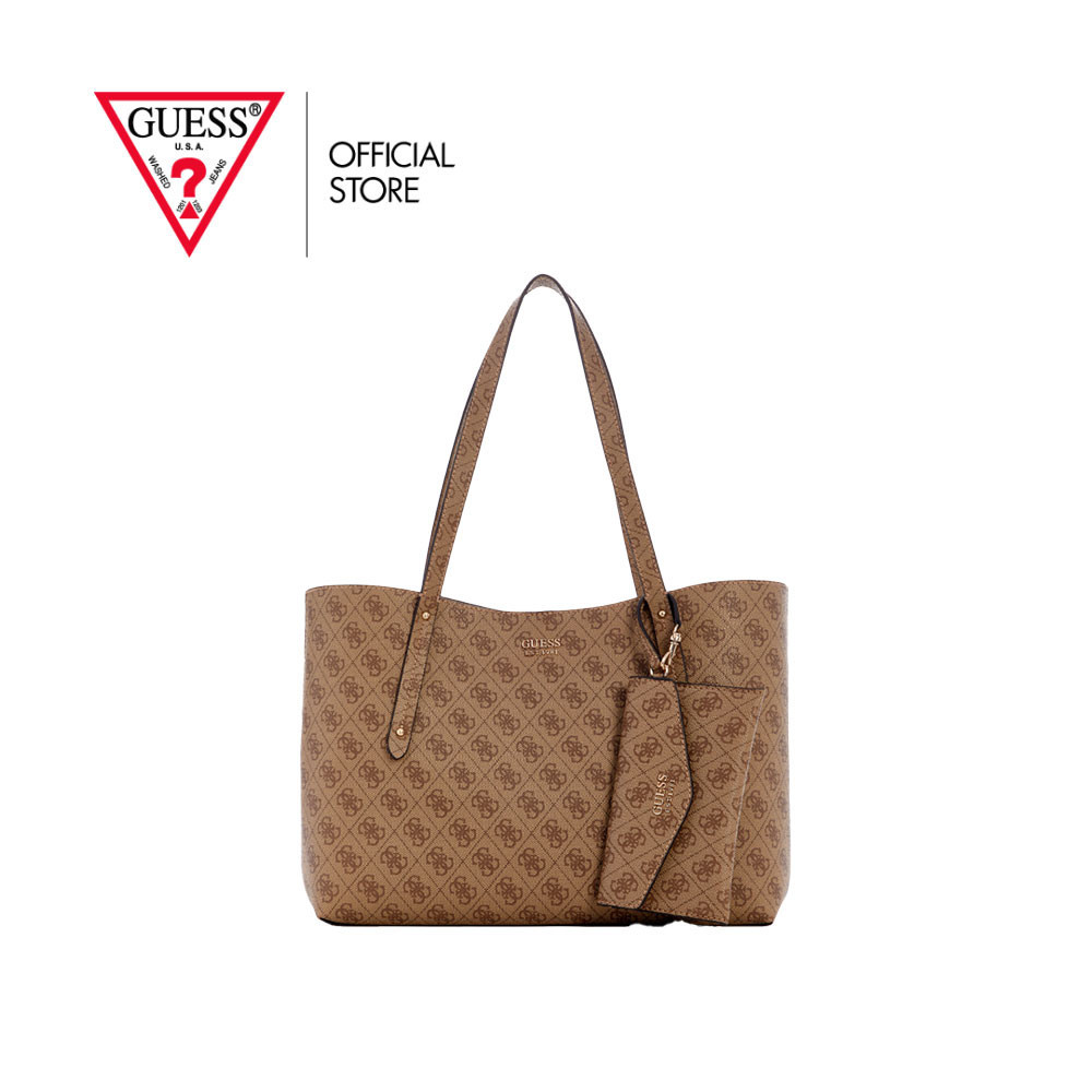 GUESS กระเป๋า รุ่น LG964823 BRENTON TOTE สีน้ำตาล