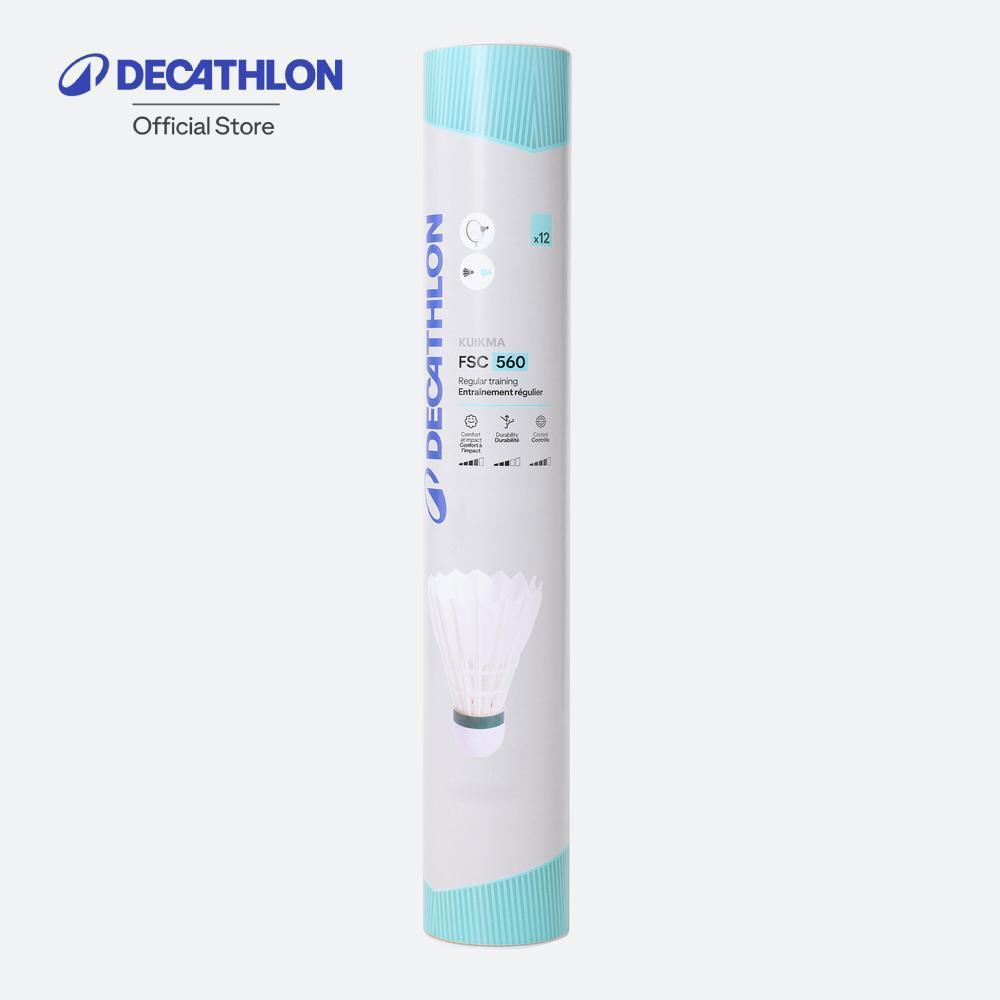 Decathlon Feather Shuttleccock Fsc 560 Speed 77 X 12 ลูกขนไก่ รุ่น Fsc 560 ความเร็ว 77 จำนวน 12 ลูก - White