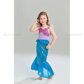 ส่งไวมาก จาก กทม ชุดนางเงือกเด็ก ชุดนางเงือก ชุดแอเรียล ชุดmermaid นางเงือก ชุดเดรสหางปลา