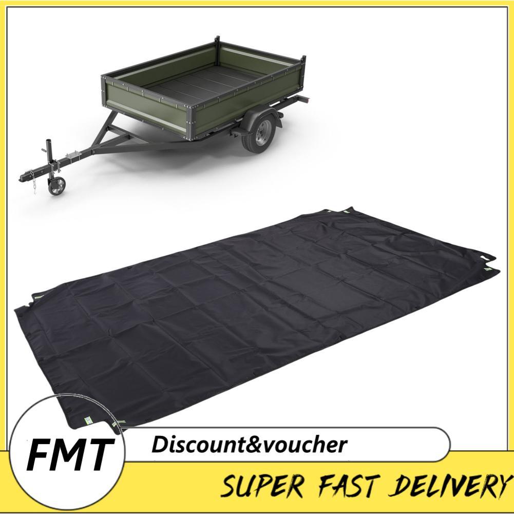 Freemarket Freemarket Asixxsix Dump Trailer Cover 7 x 4 ft กันน้ำ 600D ผ้า Oxford พร้อมสายรัดกันลมแล
