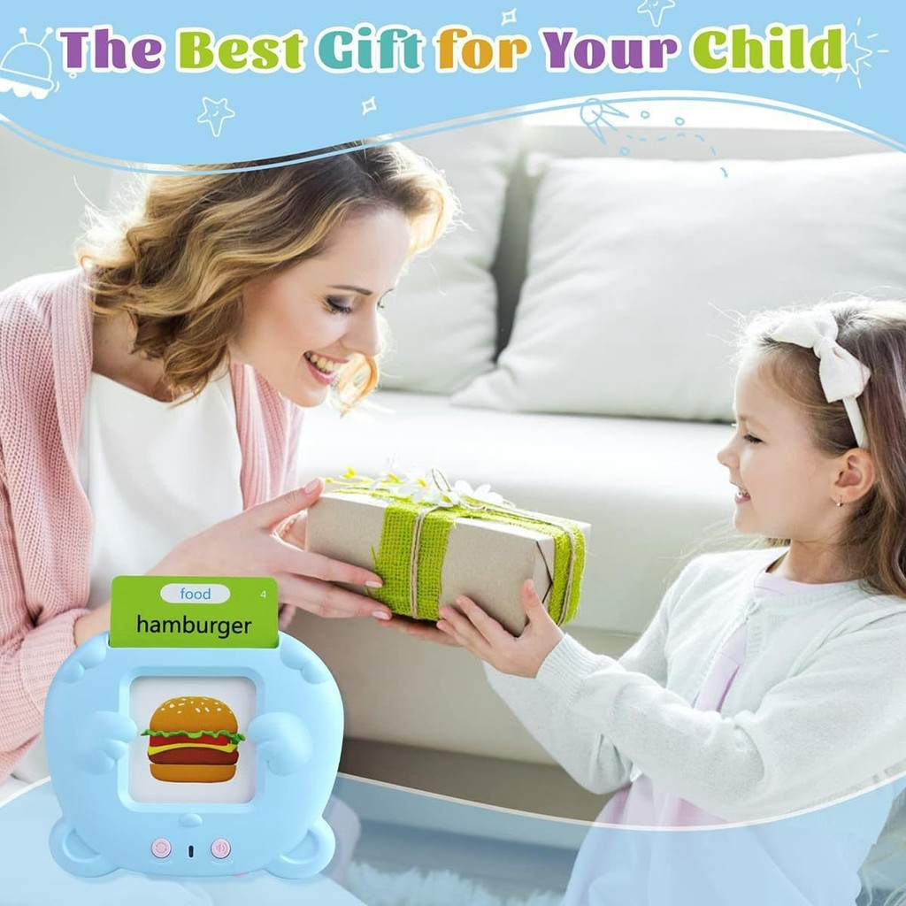  New Product~Children's early education machine with English and Spanish audio, card-insert learning machine, flashcard machine, small toy Y