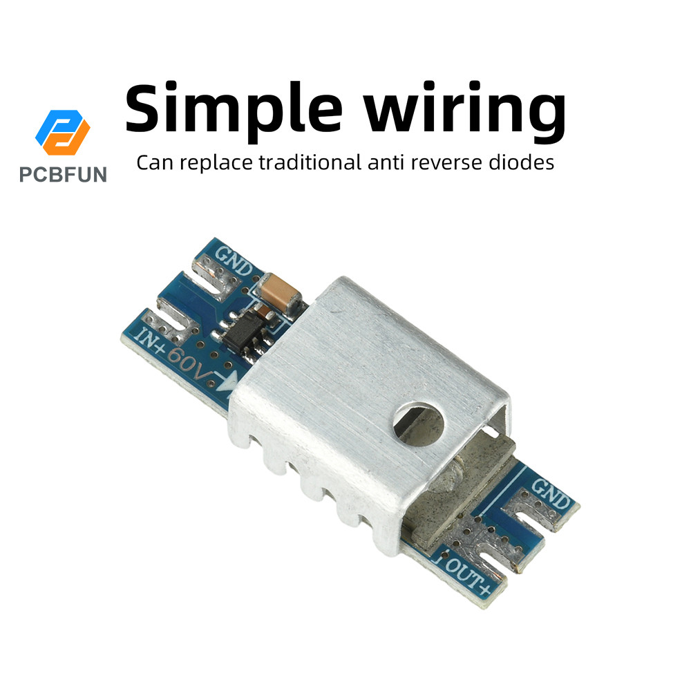 Pcbfun DC 4-90V Solar Backfeed Protection Ideal Diode Module 20A Ideal Diode Rectifier