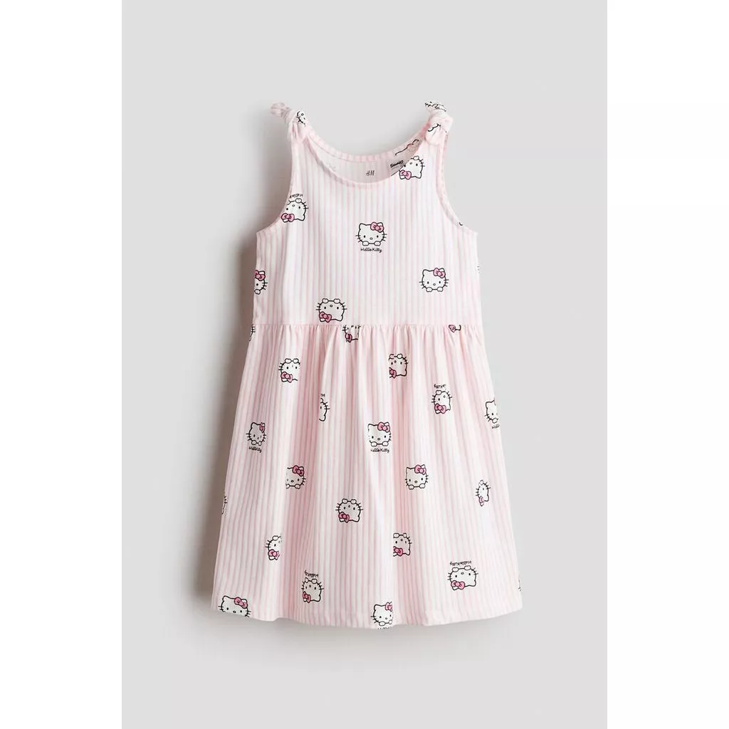H&M(เอชแอนด์เอ็ม) เดรสผ้าฝ้ายพิมพ์ลาย เด็กหญิง 1348478_1